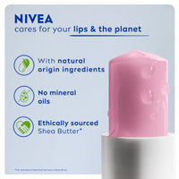 NIVEA Soft Rose Lip Balm (4.8g), Lip Balm with Shea Butter, Natural Oils and Vitamins, Lip Care Offers 24h Deep Moisture and Underlines Natural Rosiness of Lips