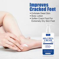 ChicNana 60% Urea Cream,Urea Foot Cream,Foot Cream for Cracked Heels and Dry Skin Athletes Foot Cream Cracked Heel Repair Cream Cracked Heel Repair Cream for Feet and Hand 150g
