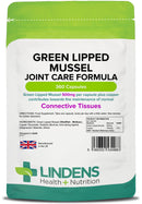 Lindens Green Lipped Mussel 500mg Capsules - 360 Pack - Joint Care Formula in Convenient, Rapid Release Capsules - UK Manufacturer, Letterbox Friendly Beige