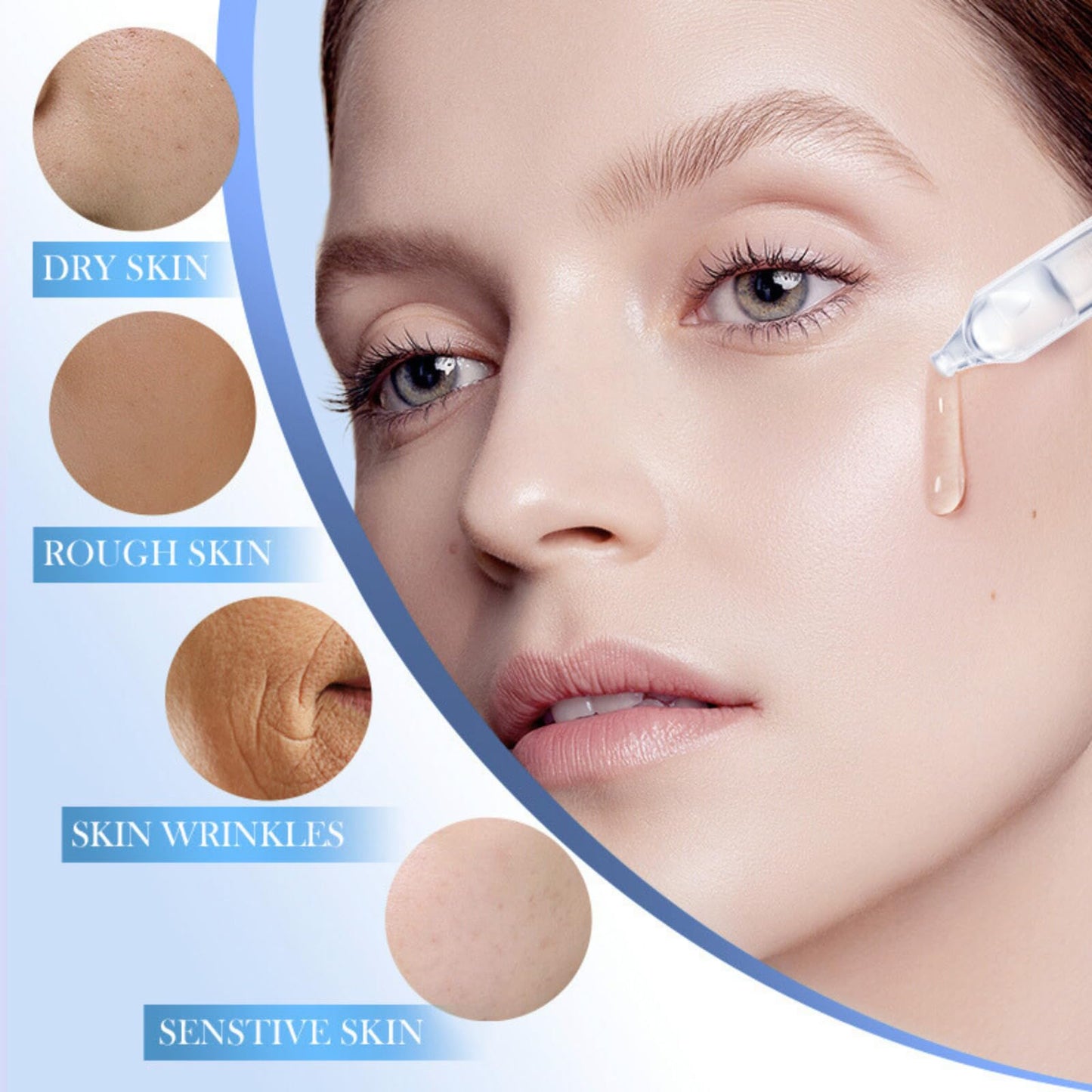 3% Ultra Hydrating Serum 3% Hyaluronic Acid Smoother Skin, Anti-Aging serum for face Single-Use Vials Skincare, Pre-makeup SkinCare, Hyaluronic Acid for Face Erasing Fine Lines and Wrinkles 1.2ml*30