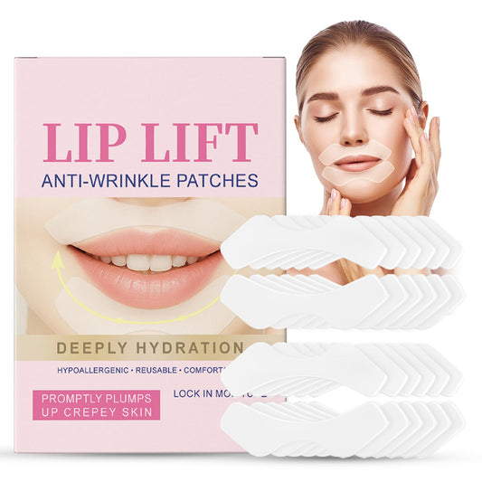 ThamGlow 12-Pack Lip Anti Wrinkle Patches, Reusable Face Tape For Wrinkles, Wrinkle Tape For Overnight Treatment, Smoothing Smile Lines & Lip Area Wrinkles, Anti-Wrinkle Facial Patches For All Skin Types