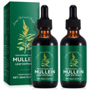 Tamiodfo Mullein Leaf Liquid Drops,Mullein Drops,Mullein Leaf Extract Drops,Mullein Herbal Supplements Drops for Fast Absorption 60ml(2pcs)