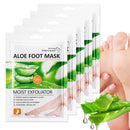 Neyeau 5 Pairs Foot Peel Mask for Hard Skin, Exfoliating Foot Peel Mask, Callus Remover, Aloe Deep Hydration, Nourishing, Repairing, for Daily Foot Care