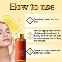 Magic Luxury Body Oil with Gua Sha Tool - Glow Remedy Oil for Skin Tightening & Hydration, Silken Essence Firming Body Oil for Women, Dry Skin & Massage Therapy