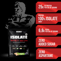 Weider Isolate Whey 100CFM (420g) Pistachio Flavour, Protein 100% Isolate Whey from Isolac®, 25g Protein/Portion, with Digestive Enzymes Digezyme®, No Added Sugar, No Aspartame, Low Fat, 14 servings