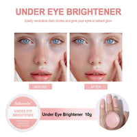 LaluluTek Full Coverage Under Eye Brightener & Concealer for Dark Circles and Spots - Long-Lasting Corrective Pink Cream Primer & Highlighter Foundation