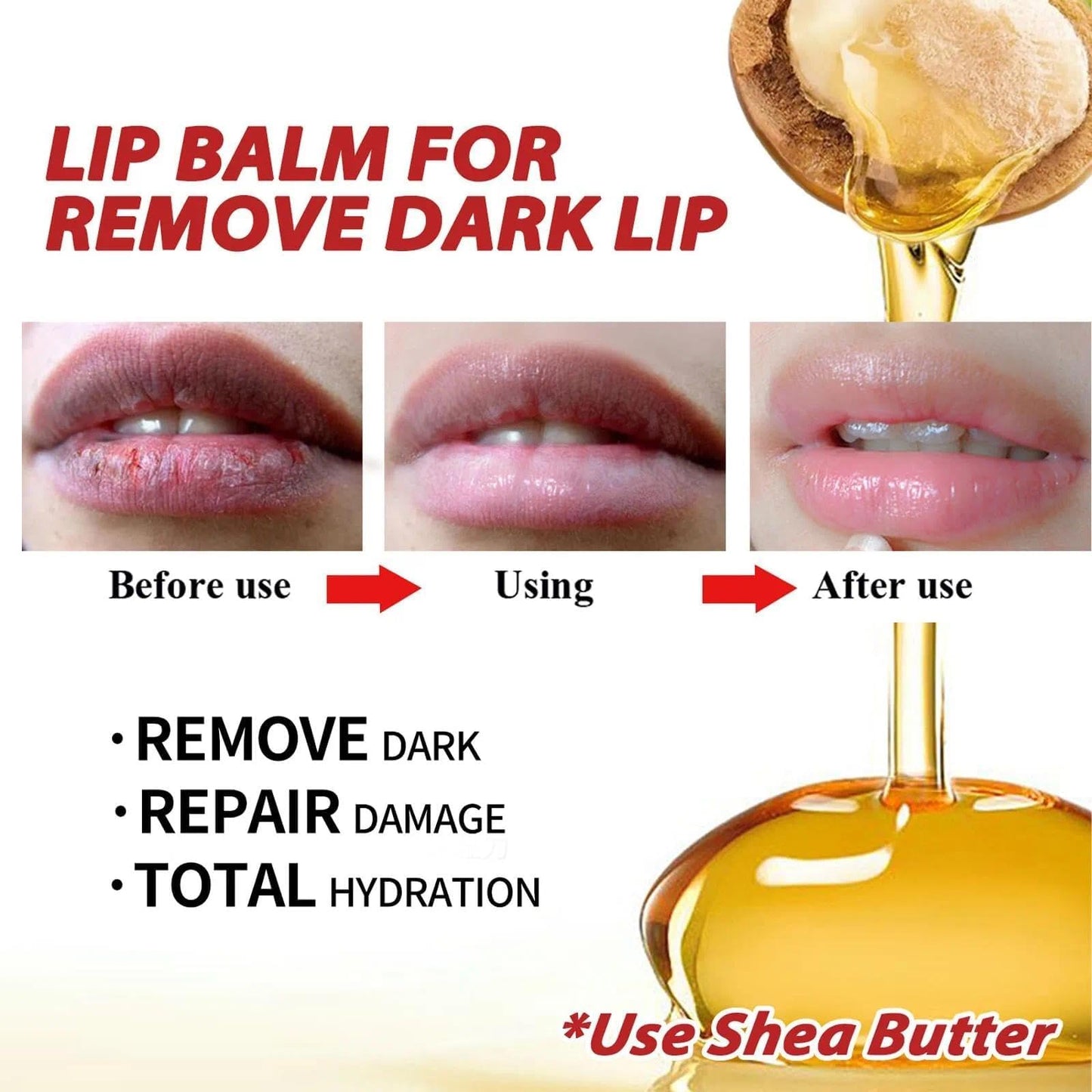 AurolaGlow Lip Care Lightens Remove Dark Lips, Moisturizing Lip Balm Whitening & Brightening, Lip Lightening For Dark Lips, Lip Balm Lips Pink Bleaching Cream Balm (1PCS)