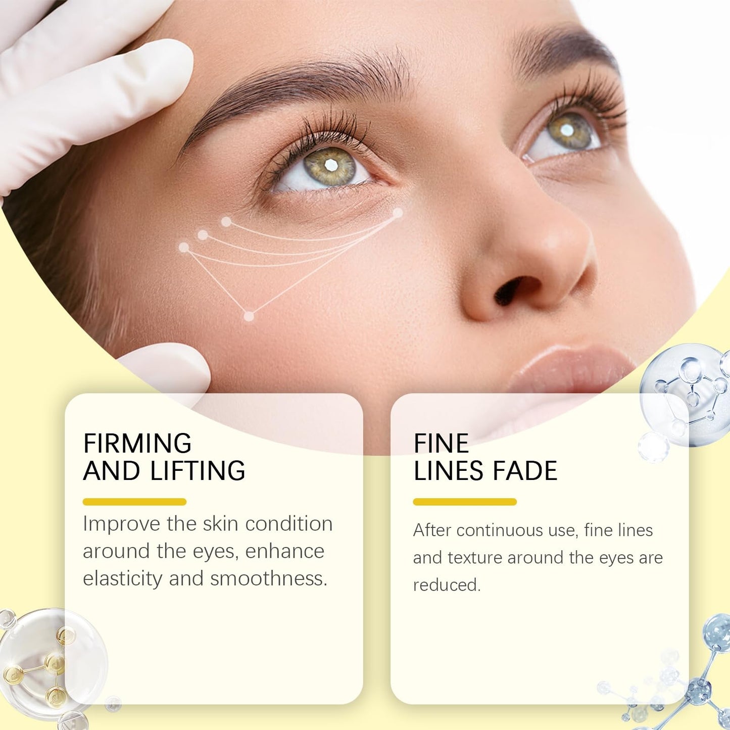 OuXing Vitamin C Turmeric Eye Cream Anti Aging,Eye Cream,Under Eye Cr-eam for Da-rk Circles,Dar-k Circle E-y-e Cream,E-ye Cre-am for Da-rk Cir-cles and Puffy E-ye,Ey-e Cre-am Anti Aging,15g