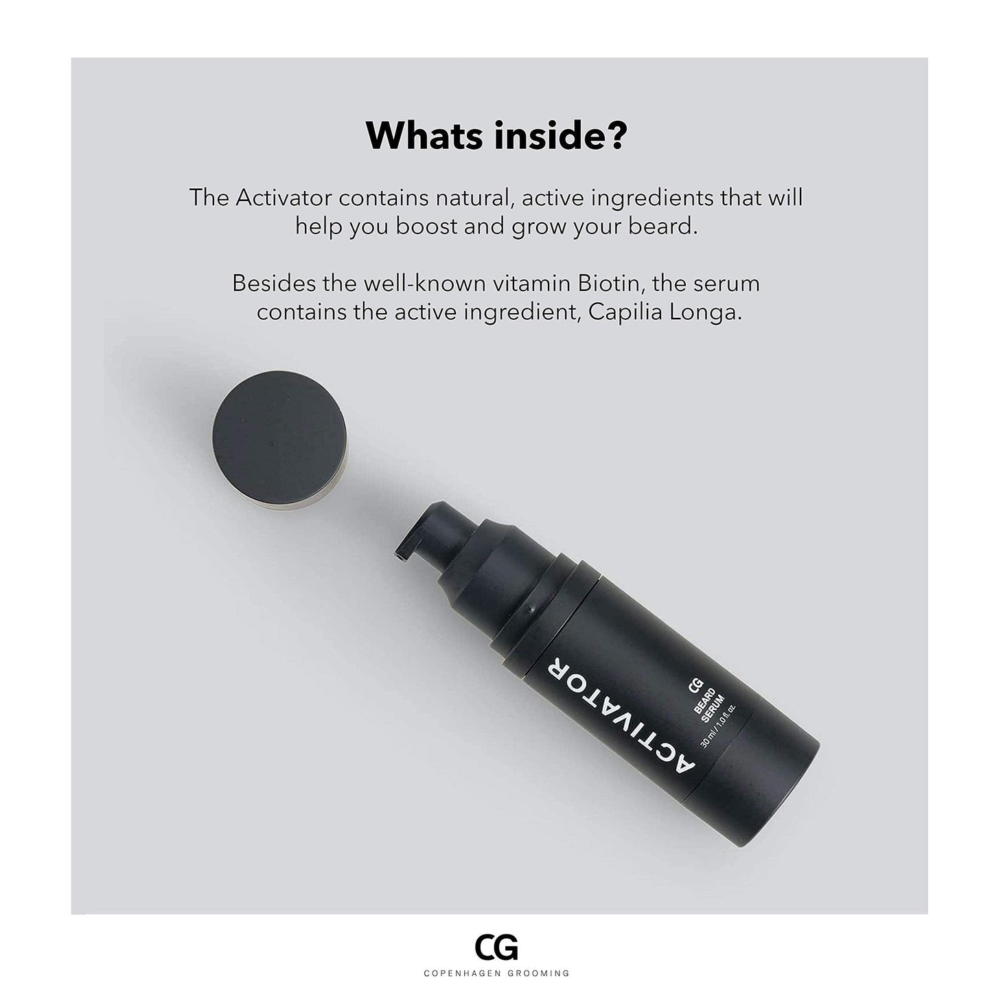 Copenhagen Grooming The Activator - Efficient Beard Growth Oil - Beard Oil for Men - Serum for Facial Hair Growth for Men - Oil Serum for Beard Growth & Beard Care