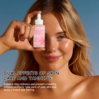 Guegine Self Tanning Drops 2 PCS Tanning Drops Enhances Natural Skin Tone Suitable for All Skin Types Naturally Promotes Melanin Production and Enhances Natural Skin Tone Not Drinkable