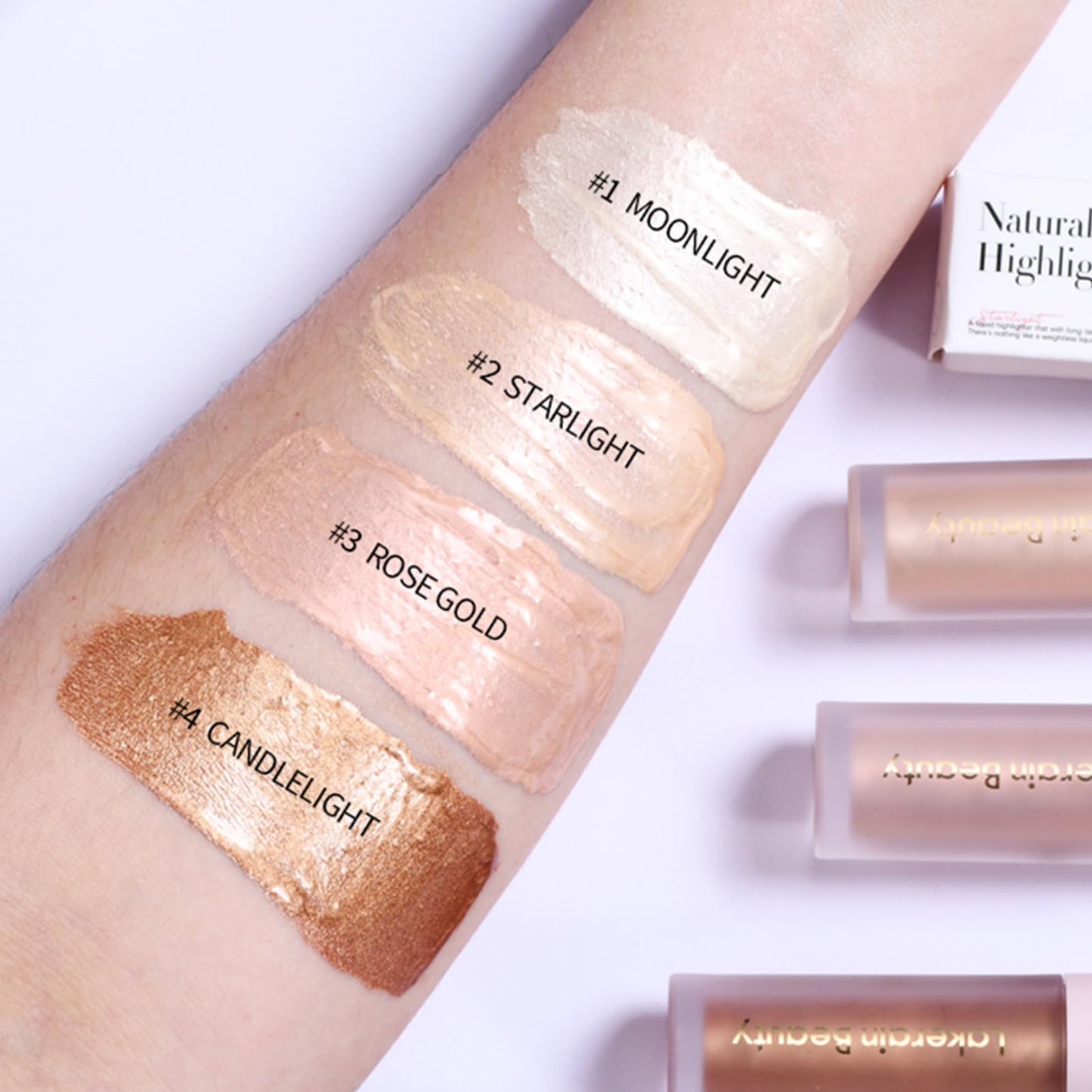 Erinde Liquid Blush & Liquid Highlighter Makeup, Soft Pinch Dewy Liquid Cream Blush, Shimmer Face Highlighter, Soft Velvet Silk Texture Blush, Buildable and Blendable