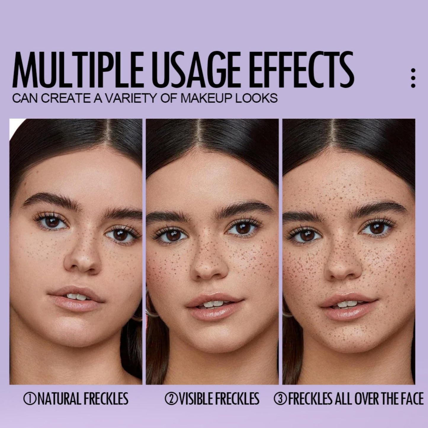 Ruojiar Freckle Stamp Pen,Ma/gic Fake Freckles Tatto Marker,Natural Lifelike Freckle Makeup Pen,Spot Stamp Pen,for All Skin Tones,Waterproof&Sweat-Proof,Long-Lasting Effect,Smudge-Proof,Natural Ingredients