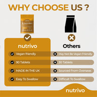 Nutrivo St Johns Wort 500mg - 90 Tablets | 3 Month's Supply | Vegan | UK Made