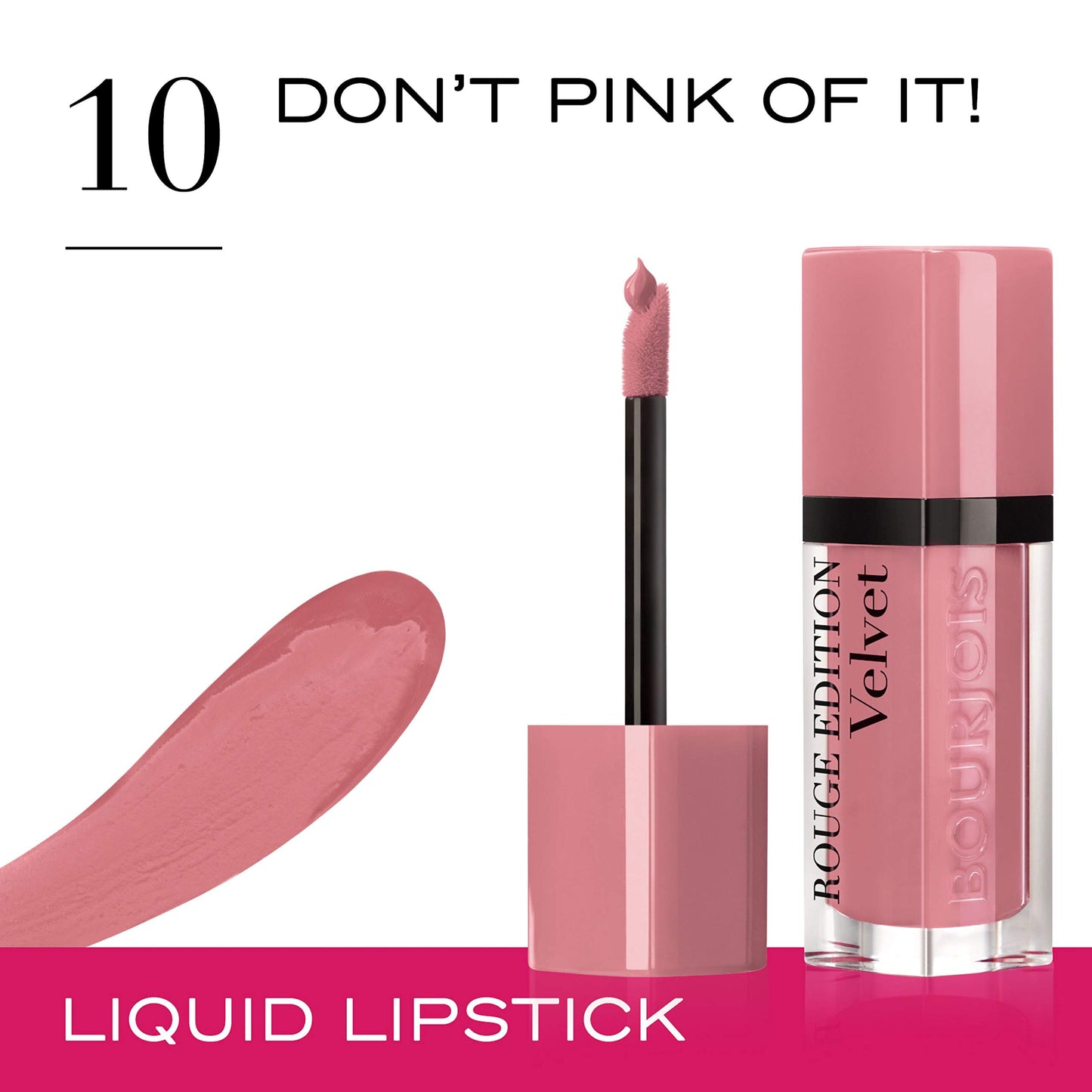 BOURJOIS Bourjois Rouge Edition Velvet Liquid Lipstick 11 So Hap’pink Pinks, 6.7ml