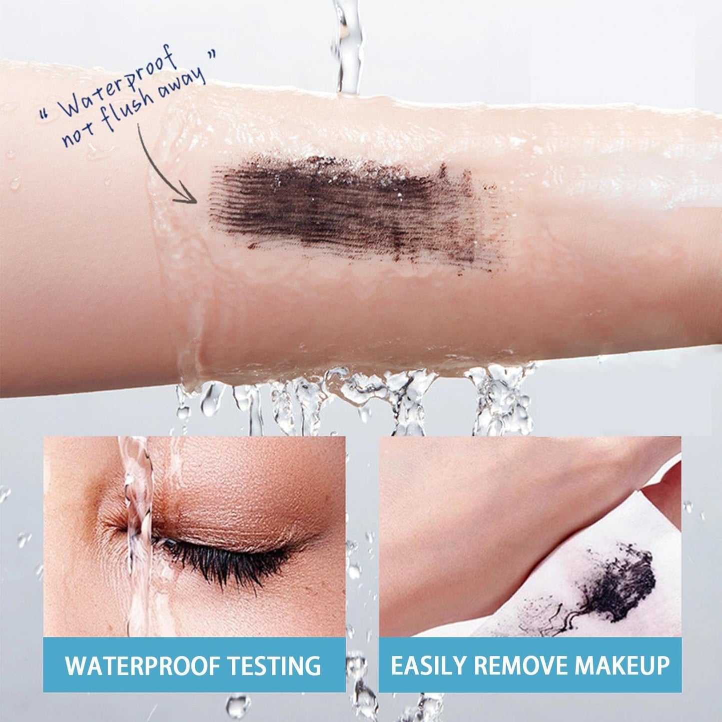 Mascara for Women – Black Volumizing Mascara Makeup for Older Women with Thinning Lashes, Waterproof, Hypoallergenic & Sensitive Eyes
