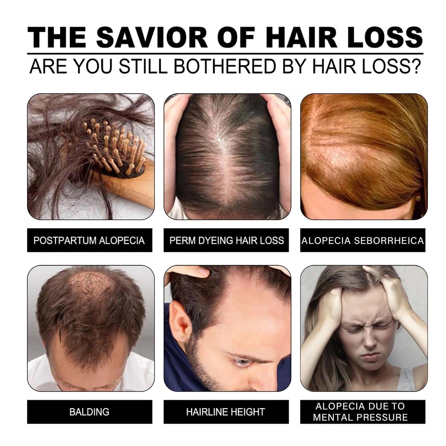 KKwoter 2PCS Mane Shampoo for Men & Hair Thickening Shampoo for Men and Women - Aids in Maintaining Hair Health, Supports the Appearance of Fuller Hair, and Helps to Keep Hair in Good Condition