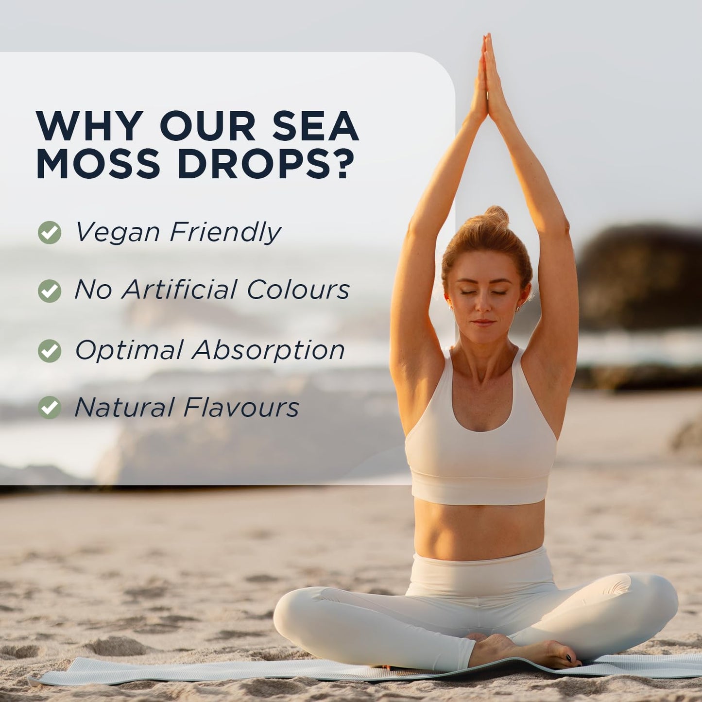 Irish Sea Moss Supplement Liquid Drops - High Strength of 96,000mg per 60ml Bottle at 4X Concentration - Vegan - 2 Month Supply of Premium Sea Moss Extract - Made in UK by Core Nutrition (Single Pack)