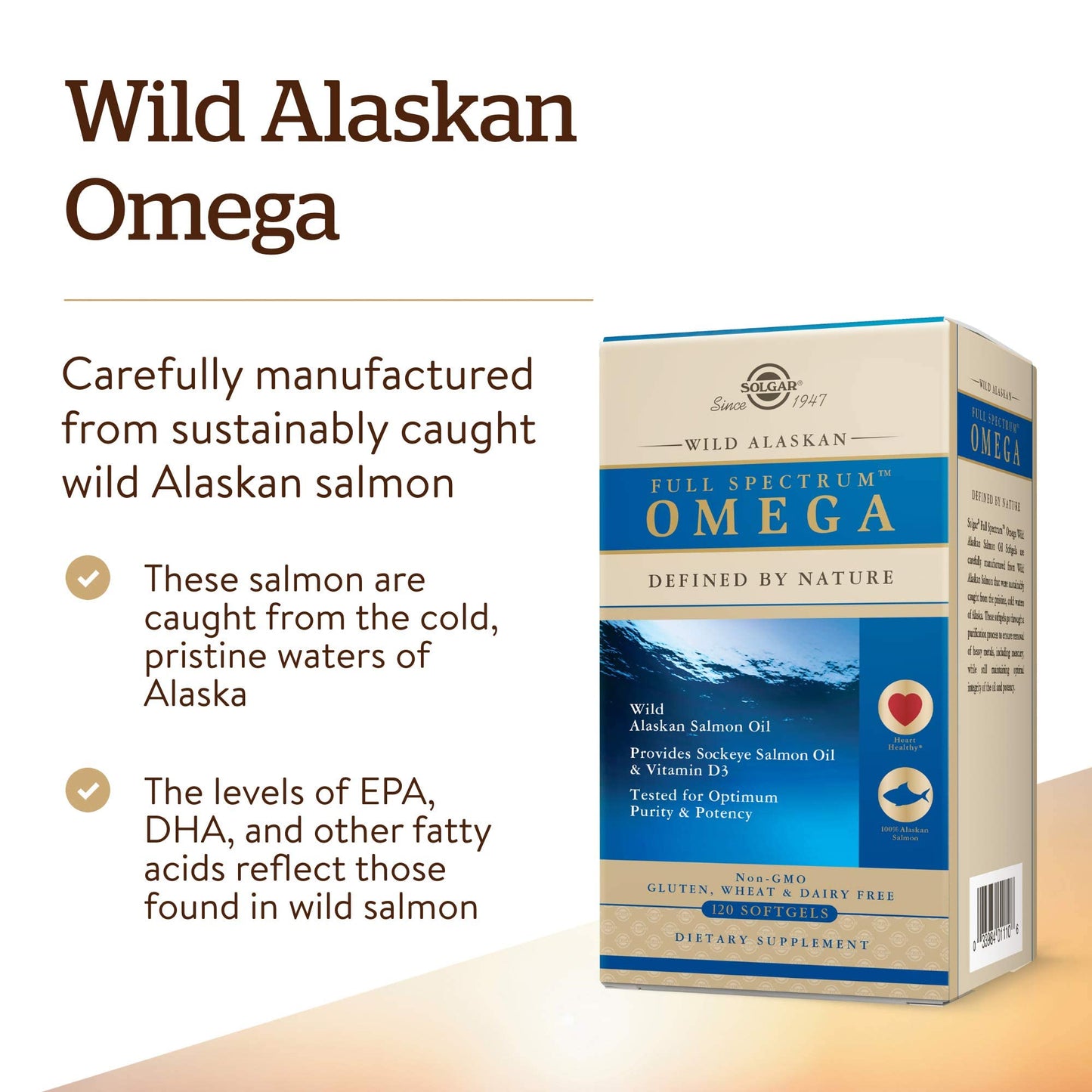 SOLGAR WILD ALASKAN FULL SPECTRUM OMEGA 120 SOFTGELS