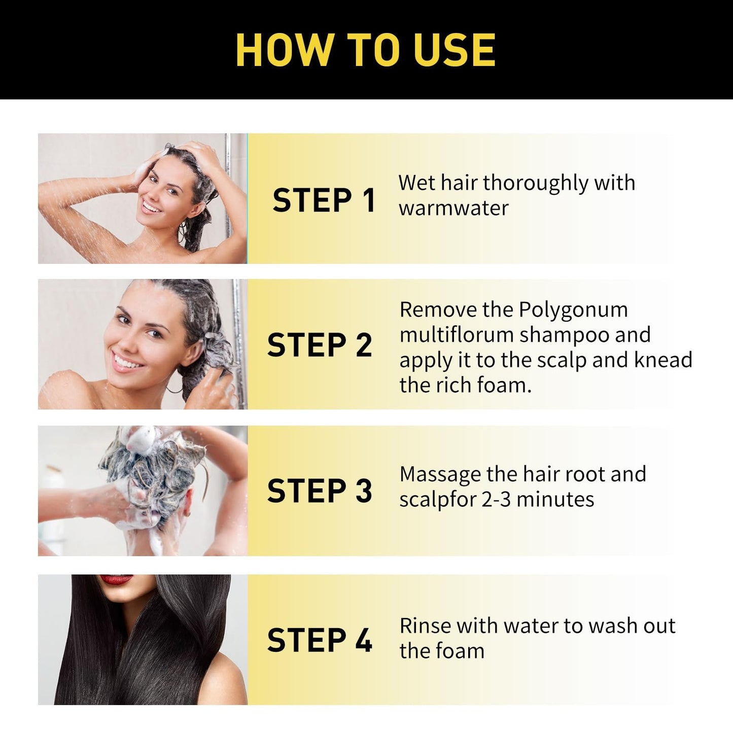 Polar Hair Dye Shampoo,Black Ha/ir D/ye Sha/mpoo 3 in 1,H/air Care Instant Dy/e Sham/poo,Temporary Hai/r Dye,Permanent Hair Colour,Color Shampo/o,3 in 1 Instant Shampoo(Brown)
