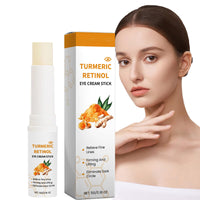 Turmeric Retinol Eye Balm Pen, Turmeric Retinol Eye Cream Stick, Turmeric Eye Cream Pen, Turmeric Retinol Eye Pen, Moisturising Eye Balm Stick Reduces Swelling and Bags