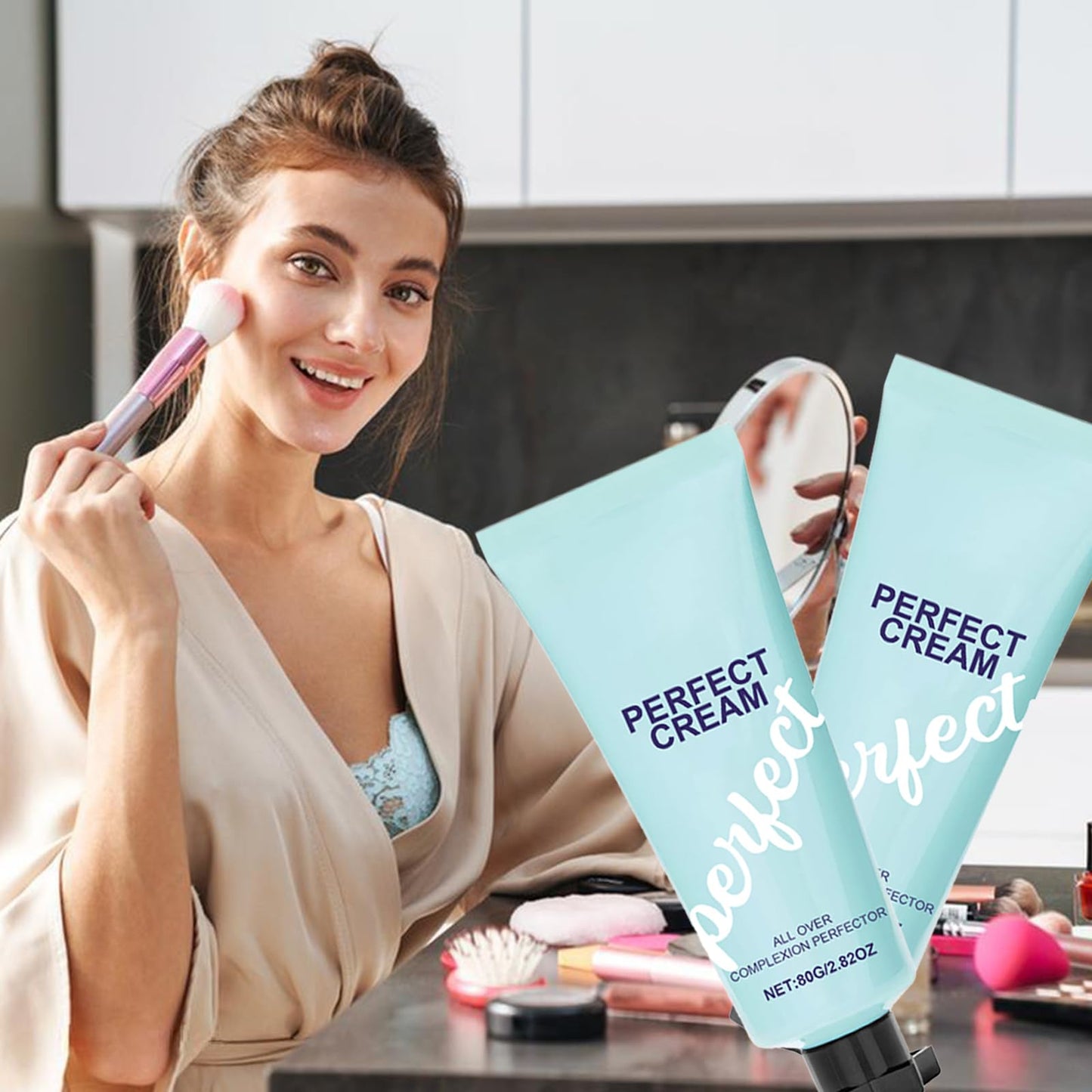 COWANIEE 2 Pcs Supreme Cream, Waterproof & Transfer-resistant Body Coverage Perfector, Hydrating Full Coverage Supreme Creme