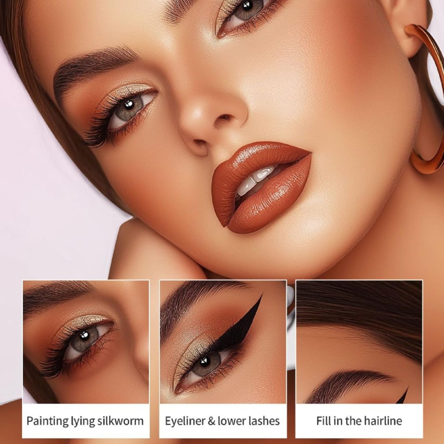 OuXing Microblading Eyebrow Pen,Eyebrow Pencil,Dual Ended Ey/ebrow P/encil with 2 Micro-Fork-Tip,Microblading Ey/ebrow Pen/cil,E/yebrow Pen,Waterproof Smudgeproof Eye Brow P/encil with Brow Brush,Black