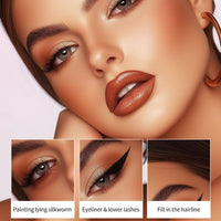 OuXing Microblading Eyebrow Pen,Eyebrow Pencil,Dual Ended Ey/ebrow P/encil with 2 Micro-Fork-Tip,Microblading Ey/ebrow Pen/cil,E/yebrow Pen,Waterproof Smudgeproof Eye Brow P/encil with Brow Brush,Black