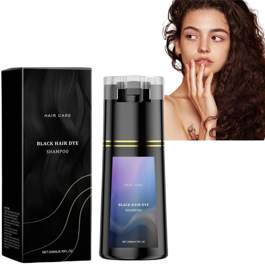 Fankayi Polar Hair Dye Shampoo,Colour Shampoos Care,Colouring Shampoos,Anti Grey Shampoo,Fast and Effective Dyeing,Cover Grey Hair,Persistent Color Locking,Deep Nutrition,Easy to Use,Save Time and Effort