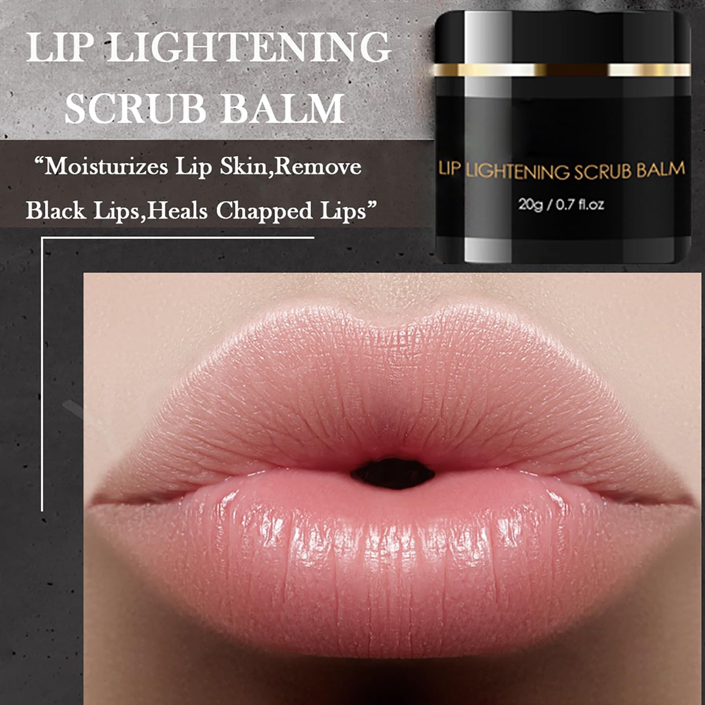 Maggikey Moisturizing Lip Exfoliator and Lightening Scrub - Removes Dead Skin, Brightens Dark Lips, and Hydrates Chapped and Cracked Lips