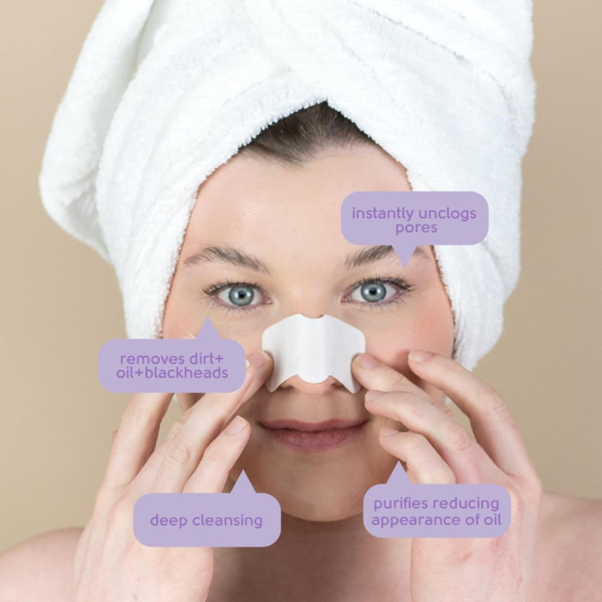 Face Facts Charcoal Nose Pore Strips; Charcoal and glycerin; Draws out impurities and oils, helping eliminate blackheads; 6 Strips