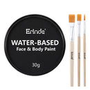 Erinde Blue Face Paint Palette, Water Based Face & Body Paint, Cream Makeup Palette With Makeup Brushes, Non-Toxic, Blendable, Highly Pigmented, Facepaint for Fancy Ball, Parties, Club, Night-Out, 30g