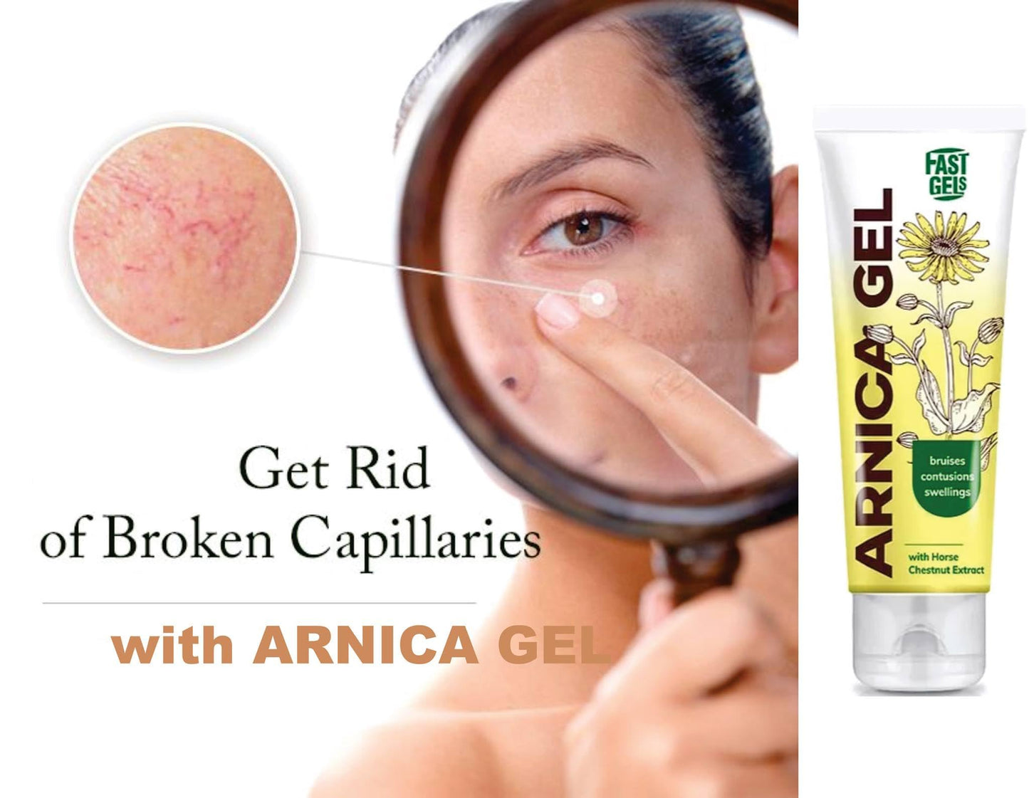 Novaclear ARNICA FAST GEL 50 g for skin care with bruises and puffiness