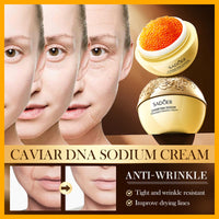 Caviar DNA Sodium Anti-Wrinkle Cream, Collagen Firming Cream, Anti Wrinkle Firming, Caviar + DNA Sodium + Collagen, Full Face Cream, Moisturise Restore Skin Vitality 50 ml