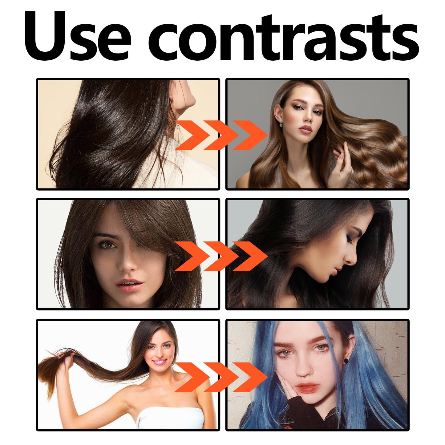 Siyinzu Polar Hair Dye Shampoo,Hair Dye Shampoo,Polar Instant Ha-ir D-yes Shamp-oo,H-air Colour Sham-Poo Care,3 In 1 Sha-mpoo for Grey Hai-r,Colour Sham-poo to Cover Grey H-air,Anti Gre-y Shamp-oo,Black