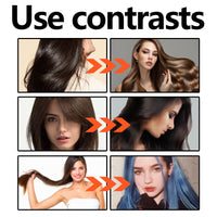 Siyinzu Polar Hair Dye Shampoo,Hair Dye Shampoo,Polar Instant Ha-ir D-yes Shamp-oo,H-air Colour Sham-Poo Care,3 In 1 Sha-mpoo for Grey Hai-r,Colour Sham-poo to Cover Grey H-air,Anti Gre-y Shamp-oo,Black