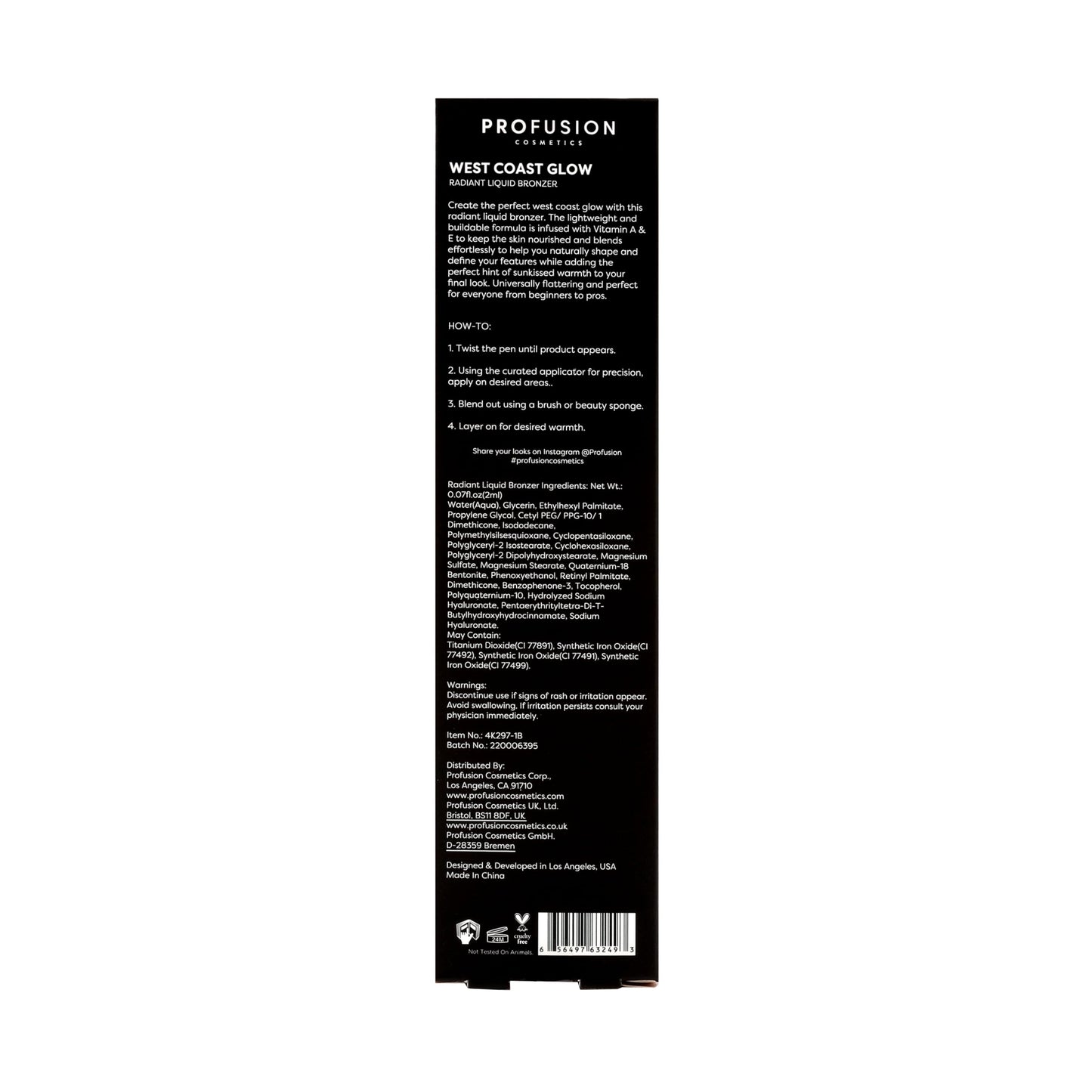 Profusion Cosmetics - West Coast Glow Radiant Liquid Bronzer- Newport
