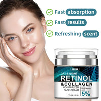 Oumun Retinol Collagen Cream for Face With 5% Hyaluronic Acid,Face Cream for Women,Retinol Face Cream With Collagen,Retinol Serum for Face,Anti-Aging Retinol Cream,Anti Wrinkle Face Cream,Night Moisturiser