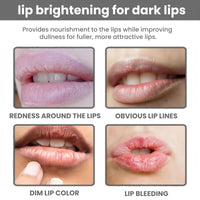 Ruojiar Brightening Lip Balm for Smo/kers and Non-Smo/kers,Lip Lightening Cream for Dark Lips,Lip Plumping Lip Gloss,Lip Lightening Scrub Balm,Natural Ingredients,Refreshing and Not Sticky,Deep Moisturizing