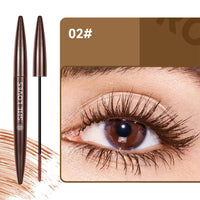 MEITREND Waterproof Mascara Brown Volume Mascara For Sensitive Eyes,Non Smudge Cruelty Free Mascara Lengthening False Lash Effect,Natural And Hypoallergenic Mascara With Fine Brush For Women (02-Brown)