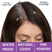 MEITREND Black Hairline Powder Stick,Hairline Shadow Powder,Instant Hair Loss Concealer Hair Powder for Thinning Hair,Natural Root Cover Up,Cover Hairline & Beard,Portable Design Hair Cover Up Powder for All