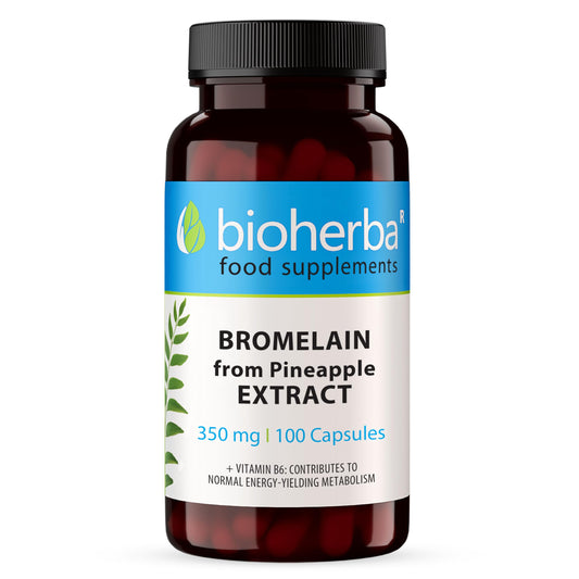 BROMELAIN Capsules - 350 mg High-Potency Digestive Enzyme Support - 100 Count for Enhanced Health and Wellness by BIOHERBA