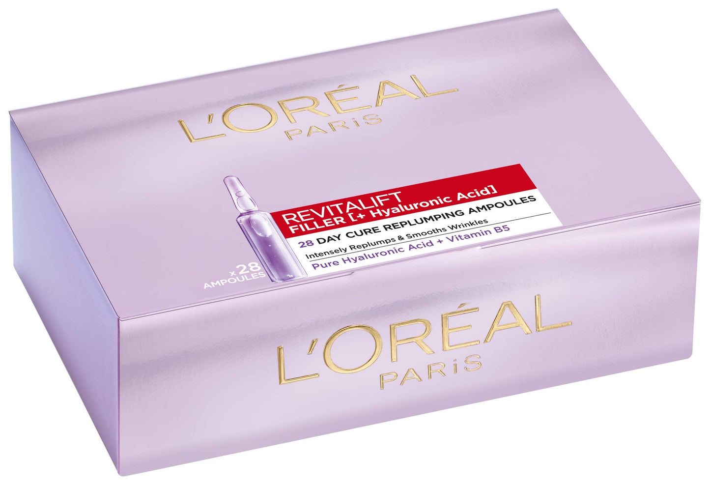 L'Oreal Paris Revitalift Filler Hyaluronic Acid Ampoules 28-Day Bumper Pack of Concentrated Serum to Transform Skin, 0.275 kg