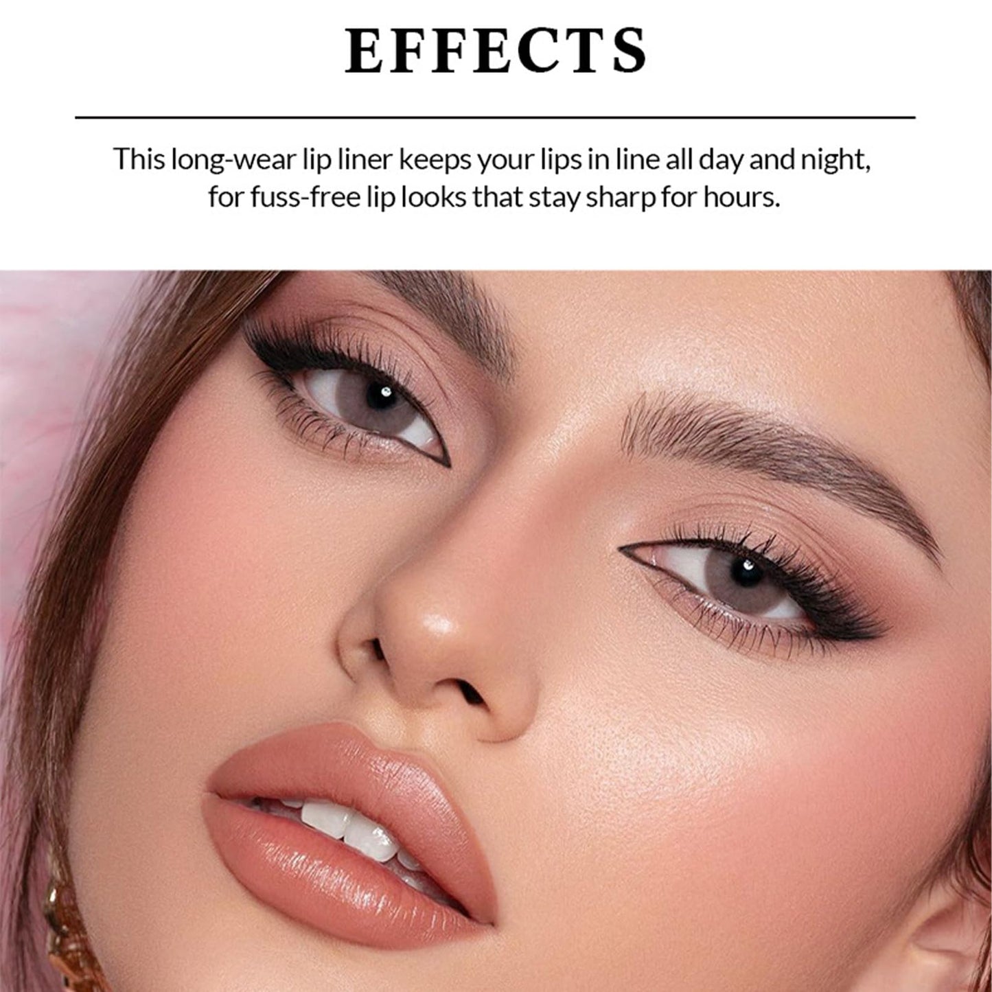 SHEBEEDO Lip Liner, Peel Off Lip Liner Tattoo, 3PCS Peel Off Matte Brown Lip Liner Set, Burgundy Red & Dark Brown & Light Brown Long Lasting Lip Colour, Highly Pigmented Lip Liner, Silky Texture