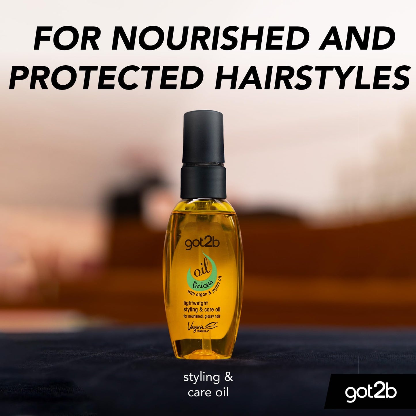 Got2B got2b Oil-licious Lightweight Styling & Care Oil 50 ml, for Nourished, Glossy Hair, with Argan & Jojoba Oil, Vegan Formula