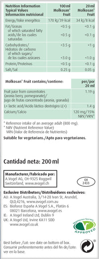 A.Vogel Molkosan Fruit Digestion 200ml | Provides gut health support | Suitable for Vegetarians