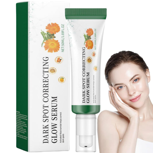 SingHao 50ml Dark Spot Correcting Glow Serum with 5% Niacinamide,Nicotinamide Facial S/erum,Hydrating & Brightening Ser/um,Niacinamide Dark S/pot Remover for Face,Dark Spot Se/rum with Hyaluronic Acid