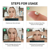 QIEEUMIN Caffeine Eye Cream for Dark Circles and Puffy Eyes with 4% Niacinamide Anti-Aging Collagen Eye Cream for Wrinkles Deeply Nourishing Skin Tightening 50ml