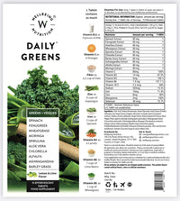 Wellbeing Nutrition Daily Greens | Wholefood Multivitamins with Vitamin C, Zinc, B6 for Immunity & Detox with Organic Certified Plant Superfoods & Antioxidants (2x15 Effervescent Tablets)