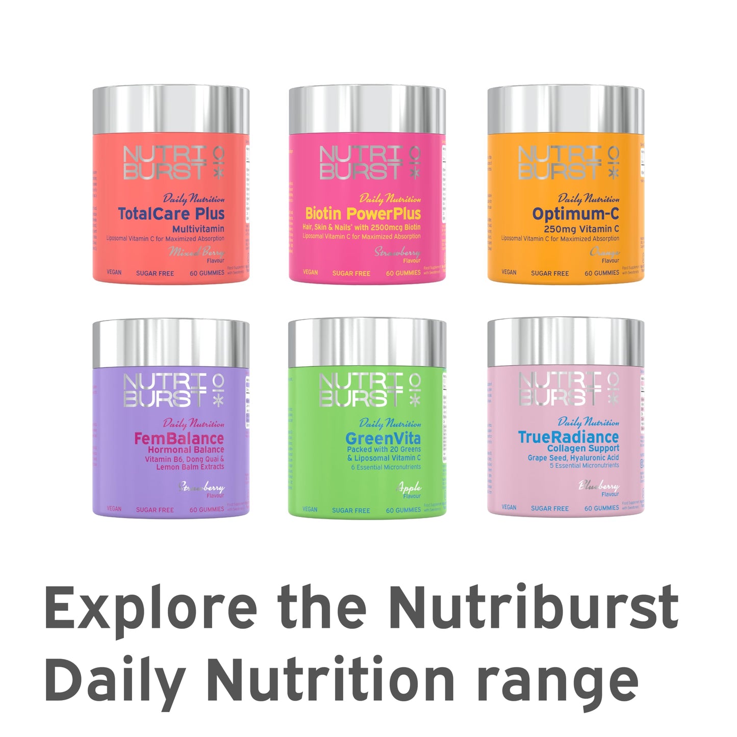 Nutriburst Ultra-D1000 Multipack - Vitamin D3 (1000IU) + Vitamin K2 (80µg) for Healthy Muscles & Bones - Lemon Flavour - 3 x 60 Gummies / 3 Month Supply - Suitable for Vegans