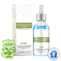 IZBEAUVO-Blue Copper Peptide Serum Face, Peptides Serum for Face with Niacinamide, Copper Peptides Anti Aging Serum, Face Serum for Women, Copper Peptides Brightening Serum, Repairs Premature Skin